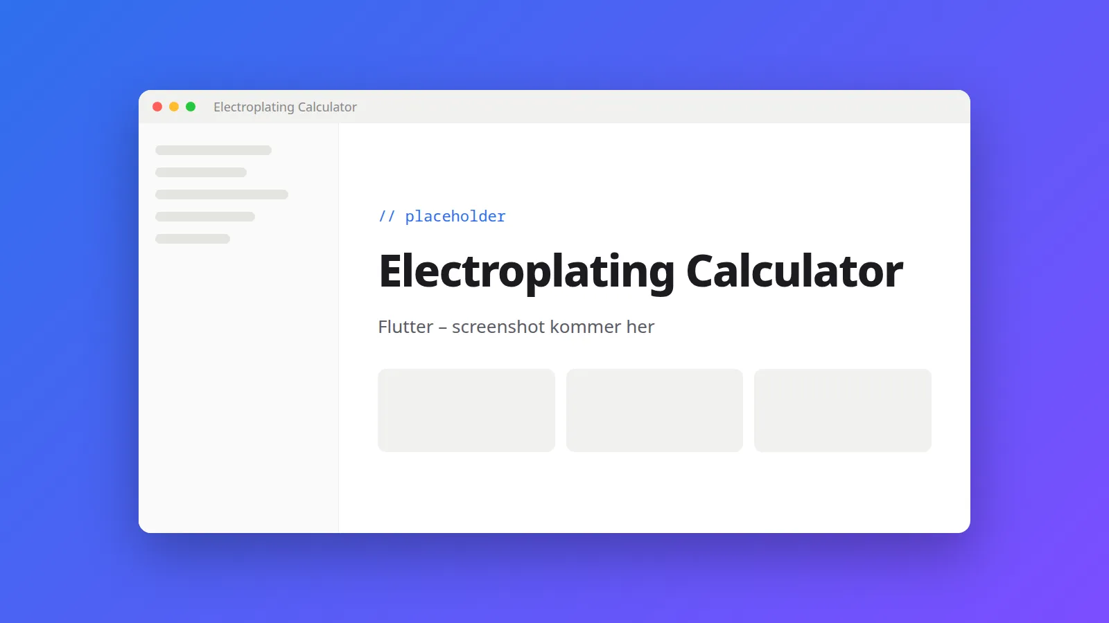 Screenshot of Electroplating Calculator